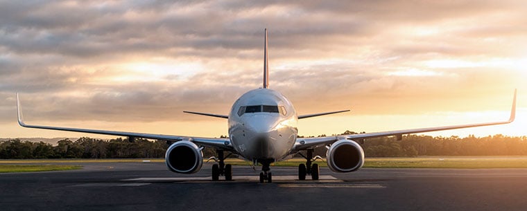 Airplane on runway