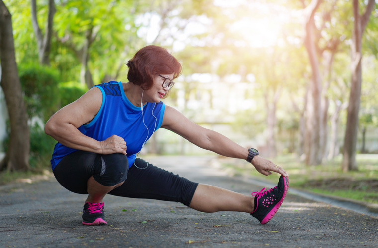 women stretching before exercise